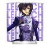 code geass lelouch name anime anime art transparent - Anime Shower Curtains