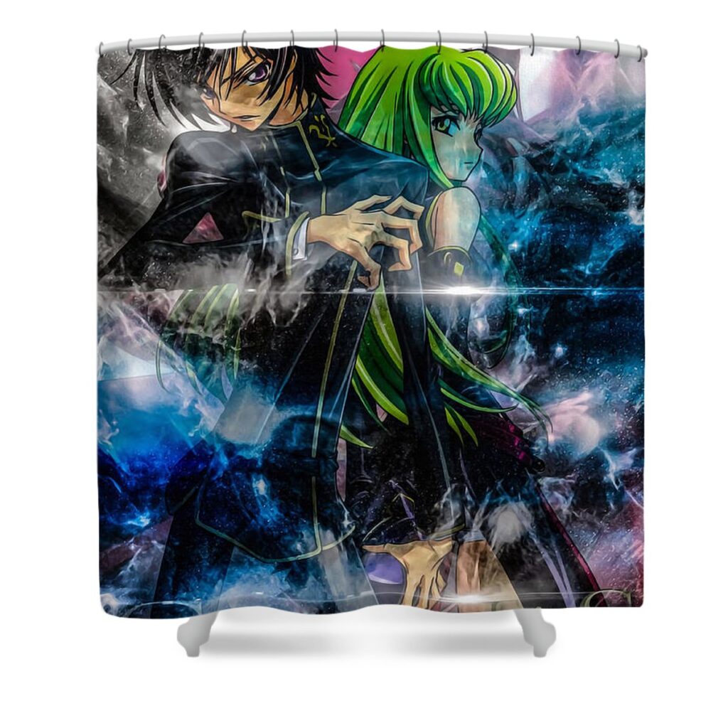code geass lelouch of th poster butler taylor - Anime Shower Curtains