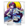 code geass shirley fenette retro art anime anime art transparent - Anime Shower Curtains