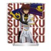 code geass suzaku name anime anime art transparent - Anime Shower Curtains