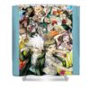danganronpa 2 group together alex mohammed - Anime Shower Curtains