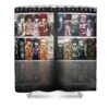danganronpa 2killing island and danganronpa alex mohammed - Anime Shower Curtains