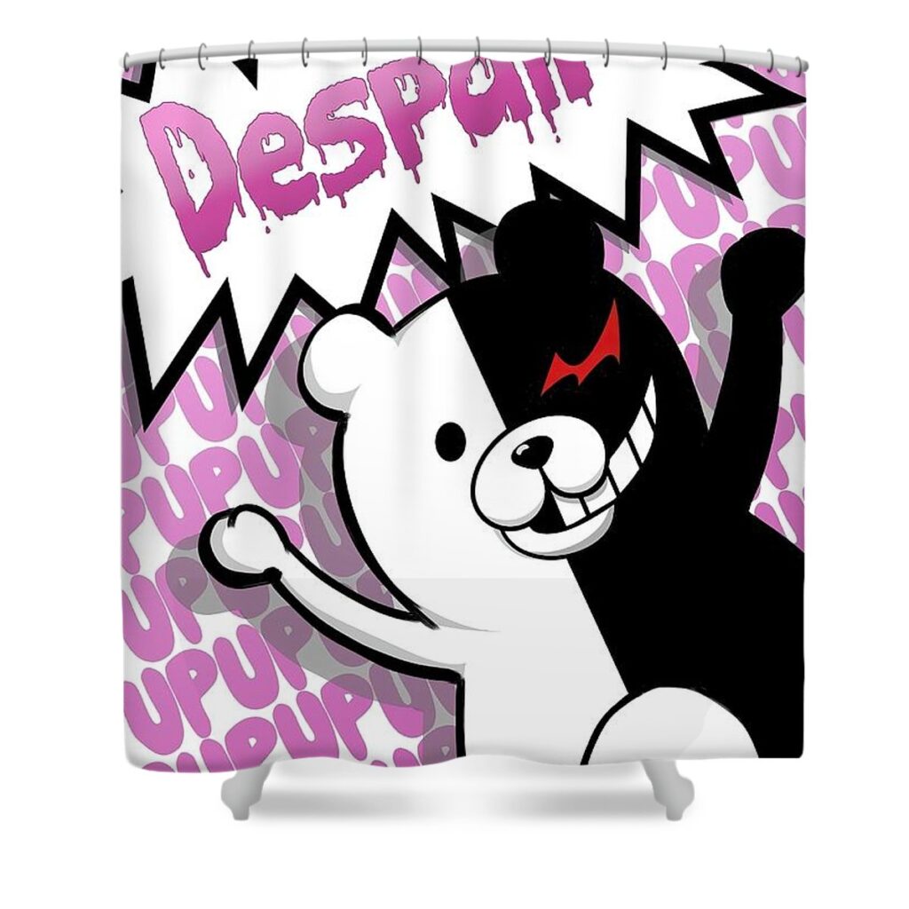 danganronpa monokuma despair alex mohammed - Anime Shower Curtains