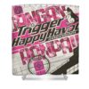 danganronpa music aesthetic aaron richardson - Anime Shower Curtains