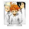 day gift for japan the manga promised neverland anime funny men fan mizorey tee transparent - Anime Shower Curtains