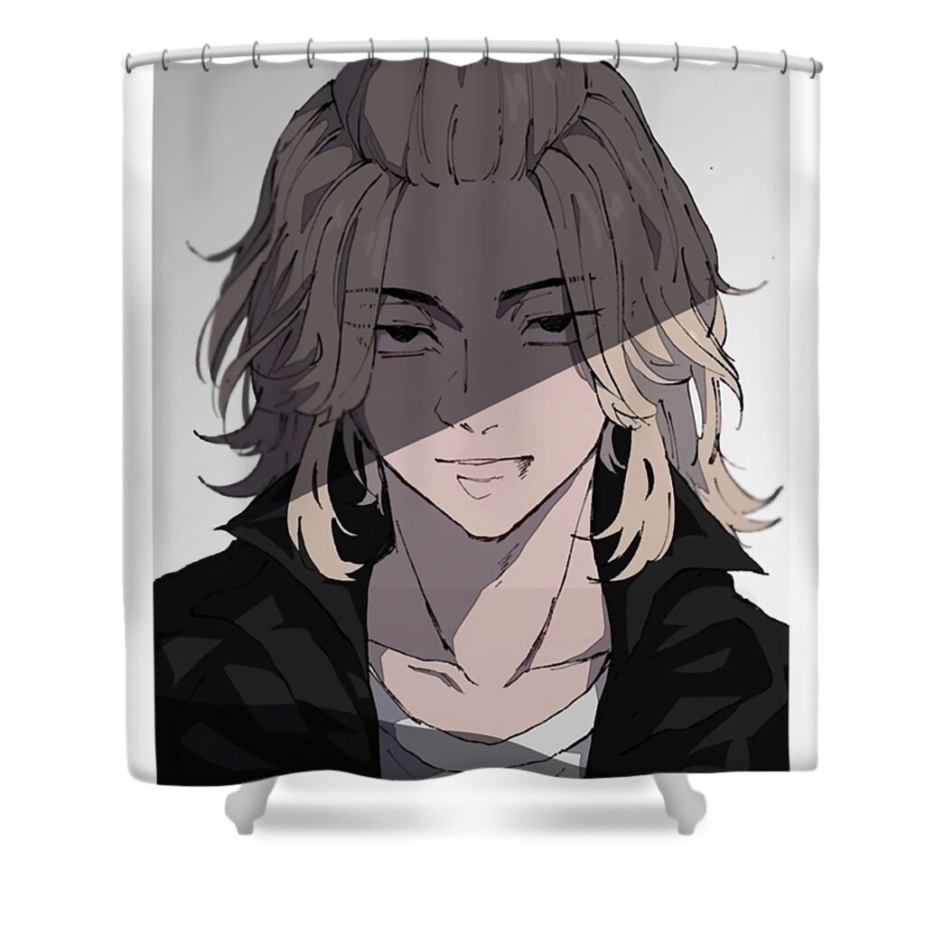 day gift takemichi movies hanagaki cool gifts mizorey tee transparent - Anime Shower Curtains