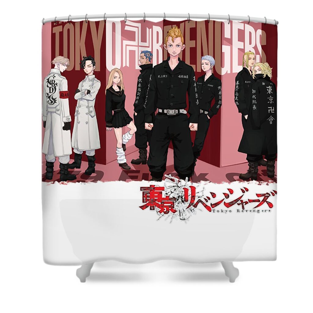 day gifts for takemichi movies hanagaki funny graphic gift mizorey tee transparent - Anime Shower Curtains