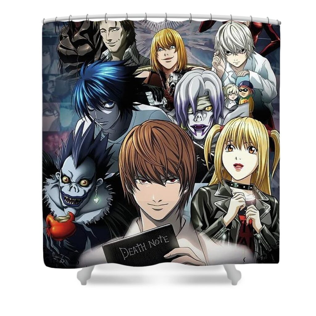 death note characters death note - Anime Shower Curtains