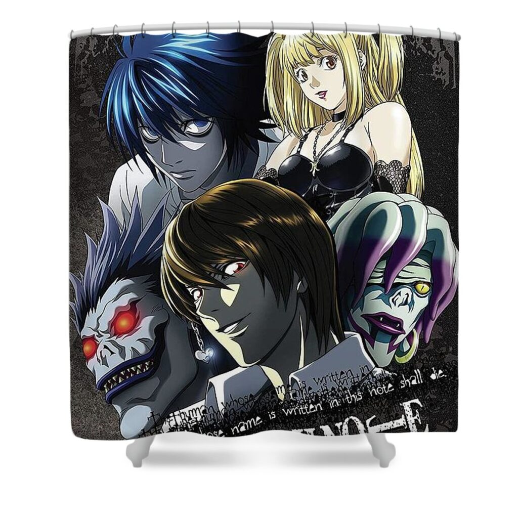 death note the human whose name death note - Anime Shower Curtains