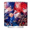 diluc kaeya fire ice genshin impact clark chelsea - Anime Shower Curtains
