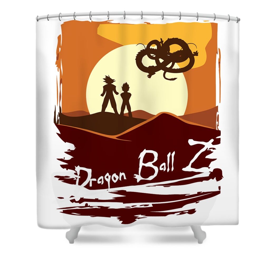dragon ball z apocalypse now mix angelita m heffernan transparent - Anime Shower Curtains