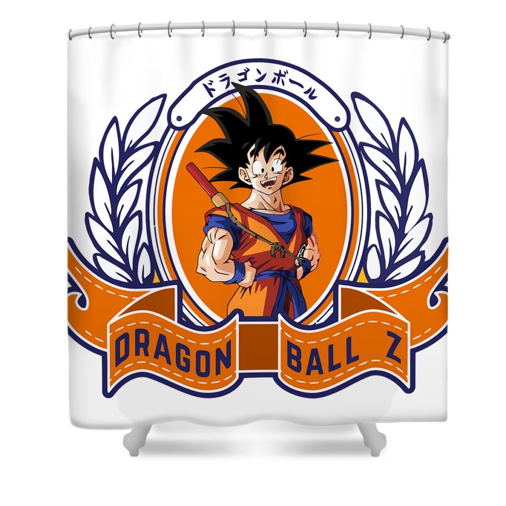 dragon ball z goku mural angelita m heffernan transparent - Anime Shower Curtains