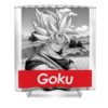 dragon ball z goku red band logo angelita m heffernan transparent - Anime Shower Curtains