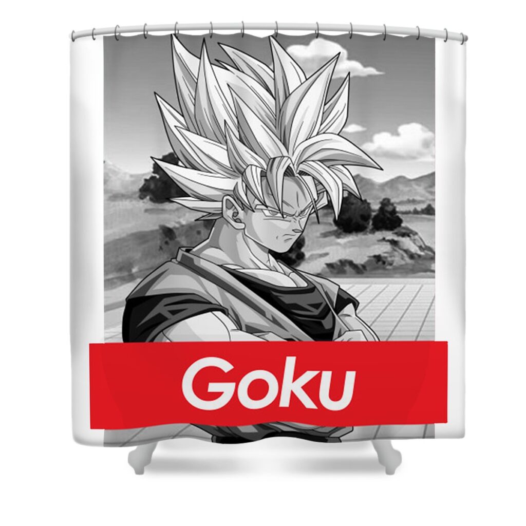 dragon ball z goku red band logo angelita m heffernan transparent - Anime Shower Curtains