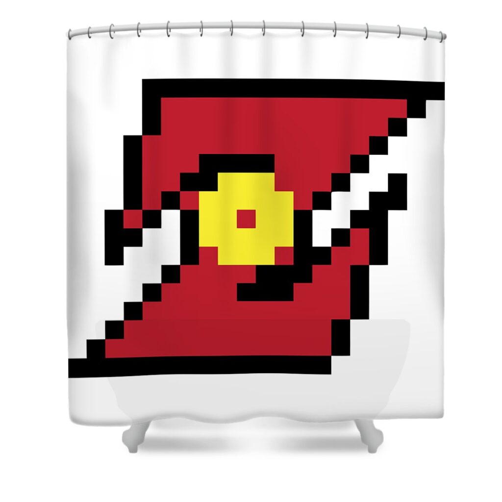 dragon ball z pixel logo angelita m heffernan transparent - Anime Shower Curtains
