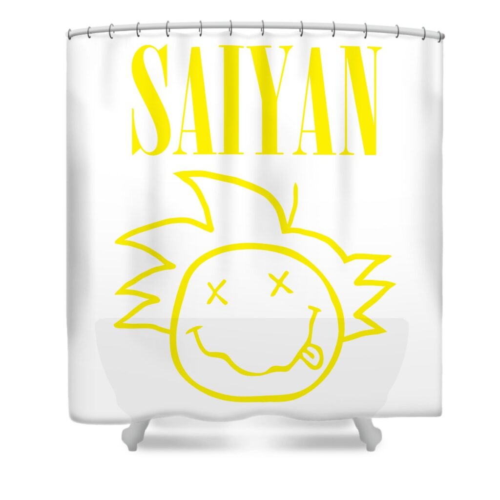dragon ball z saiyan nirvana mix angelita m heffernan transparent - Anime Shower Curtains