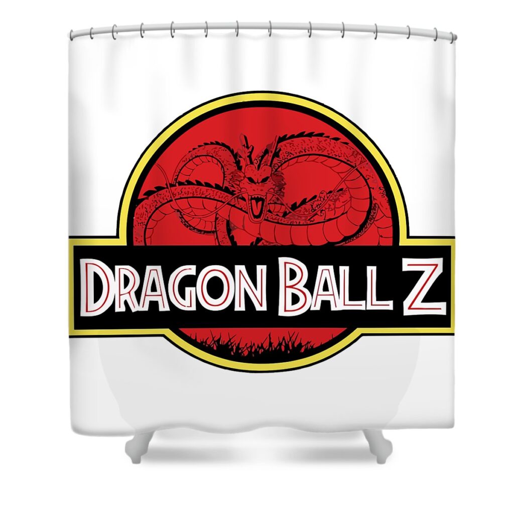dragon ball z shenron jurassic park mix kathleen d pettie transparent - Anime Shower Curtains