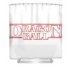 dragon ball z stranger things text karen w wyatt transparent - Anime Shower Curtains