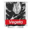 dragon ball z vegeta red band logo angelita m heffernan transparent - Anime Shower Curtains