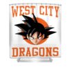 dragon ball z west city dragons angelita m heffernan transparent - Anime Shower Curtains