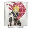 edward elric typography art inspirowl design - Anime Shower Curtains