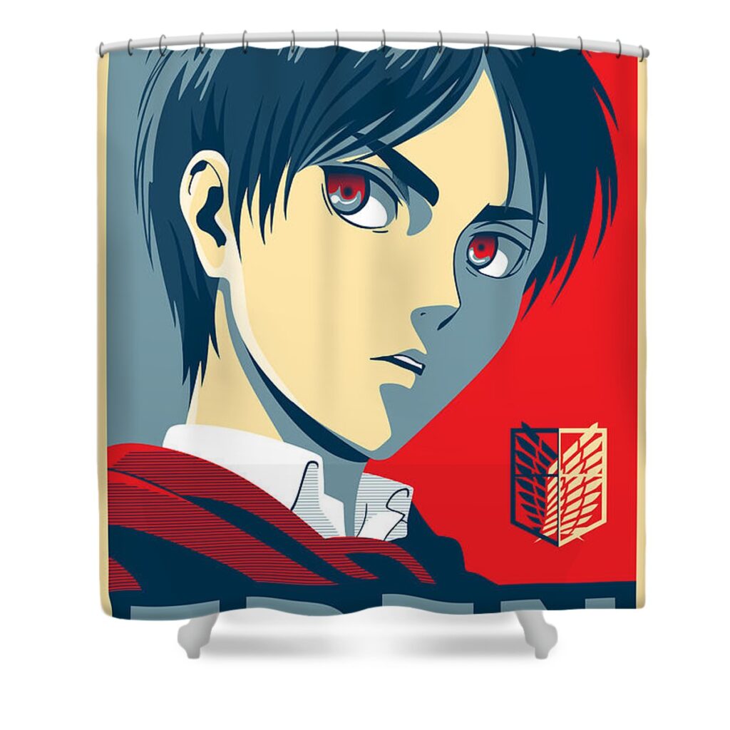 eren gabriella alves - Anime Shower Curtains