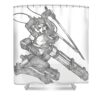 eren maneuver jacky cee transparent - Anime Shower Curtains