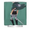 eren yeager aot poster price harrison - Anime Shower Curtains