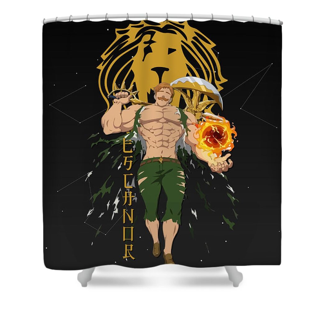 escanor of pride nanatsu no taizai kitaru normin - Anime Shower Curtains