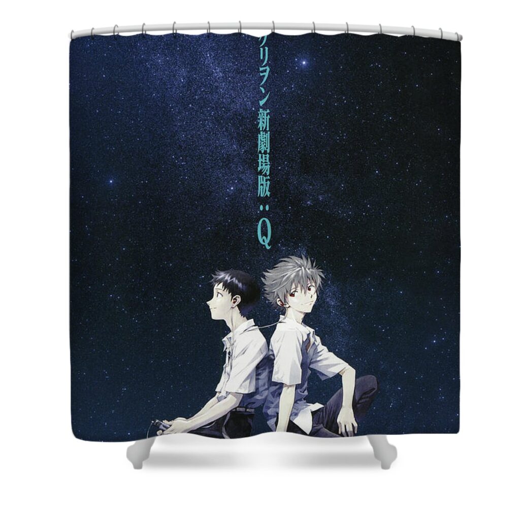evangelion 30 anime prints - Anime Shower Curtains