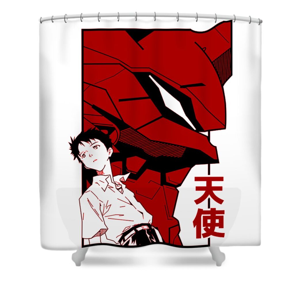 evangelion ender lion transparent - Anime Shower Curtains