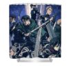 fight aot brittany satterfield - Anime Shower Curtains