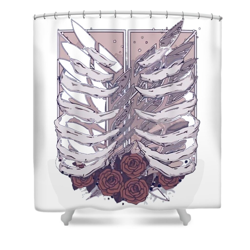 flower in aot brittany satterfield transparent - Anime Shower Curtains