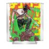 for mens womens chainsaw man anime video game transparent - Anime Shower Curtains