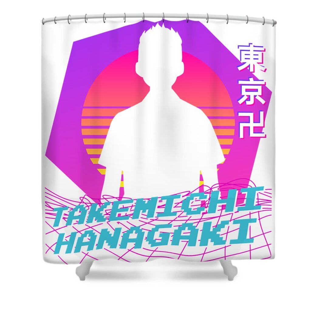 for mens womens takemichi movies hanagaki gifts movie fan mizorey tee transparent - Anime Shower Curtains