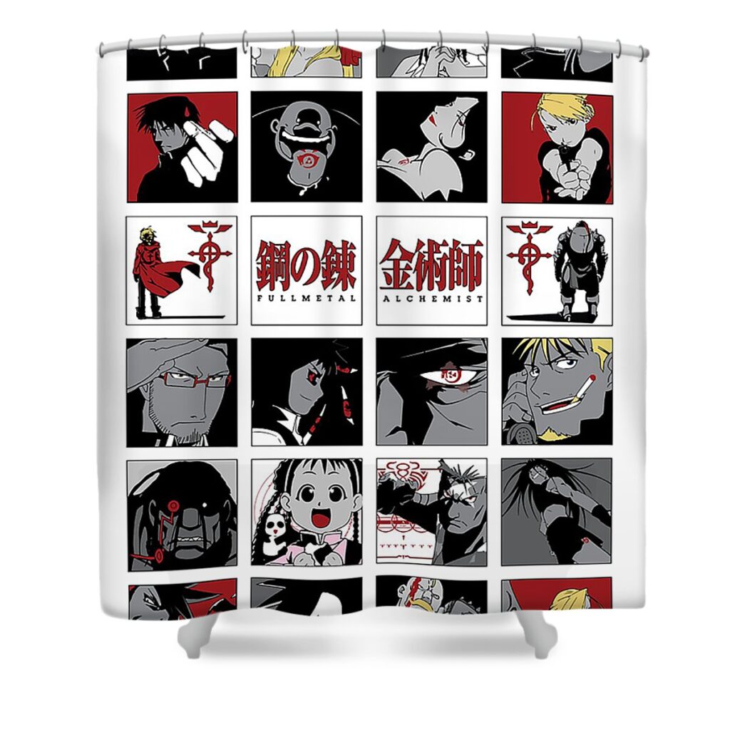 fullmetal alchemist eddy han transparent - Anime Shower Curtains