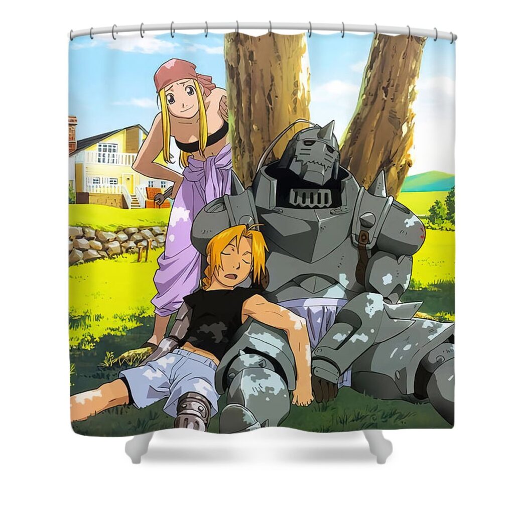 fullmetal alchemist poster sioux islean nature edwards walker - Anime Shower Curtains
