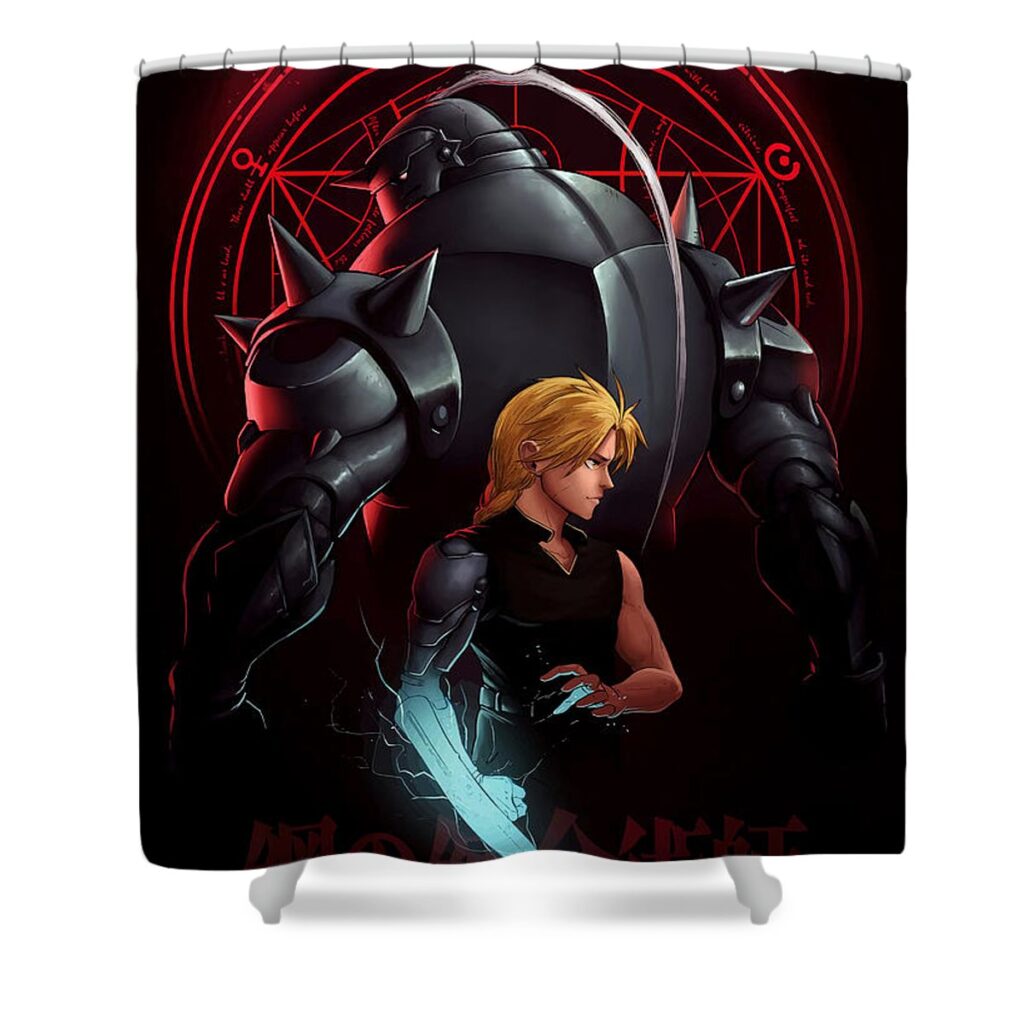 fullmetal alchemist vintage phillips zoe - Anime Shower Curtains