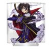 funny gifts for code geass lelouch lamperouge anime video game transparent - Anime Shower Curtains