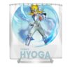 funny saint seiya art cygnus anime gifts for fans lotus leafal transparent - Anime Shower Curtains