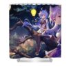 ganyu and keqing genshin impact stewart joanne - Anime Shower Curtains