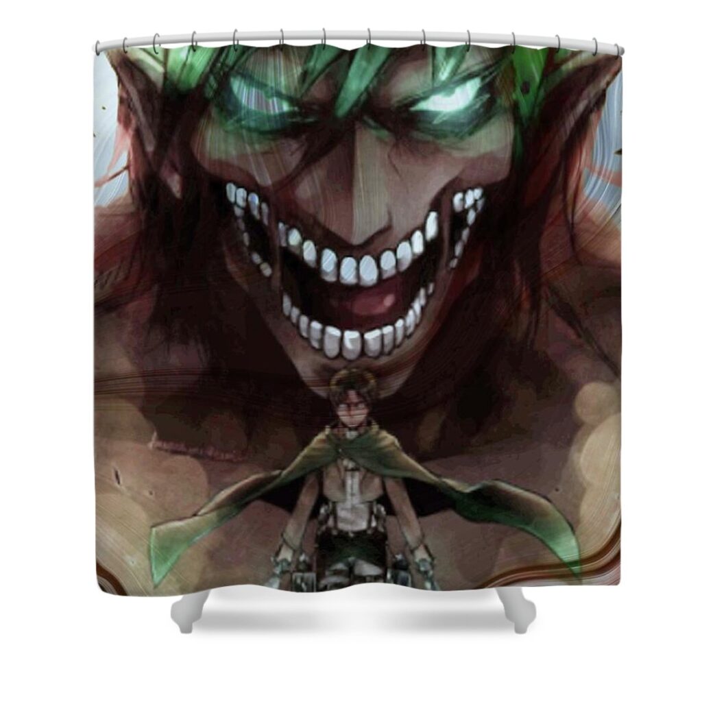 ghost attack on aot sasha runte - Anime Shower Curtains