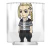 gifts for women takemichi chipi manga hanagaki graphic for fans mizorey tee transparent - Anime Shower Curtains