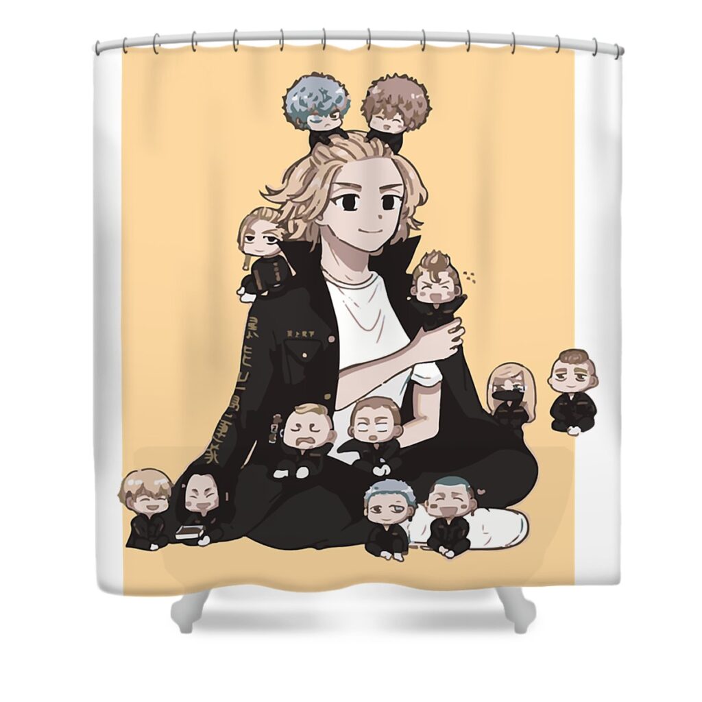gifts for women takemichi movies hanagaki graphic for fans mizorey tee transparent - Anime Shower Curtains
