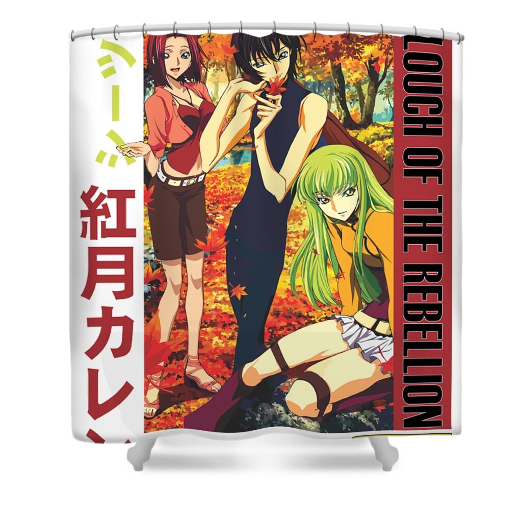 gifts idea code geass lelouch of the rebellion heroes movie for child transparent - Anime Shower Curtains