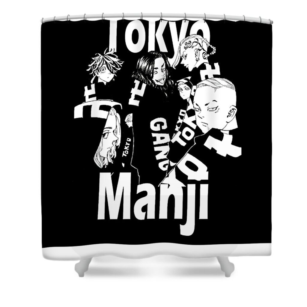 gifts idea takemichi chipi manga hanagaki gift for birthday mizorey tee transparent - Anime Shower Curtains