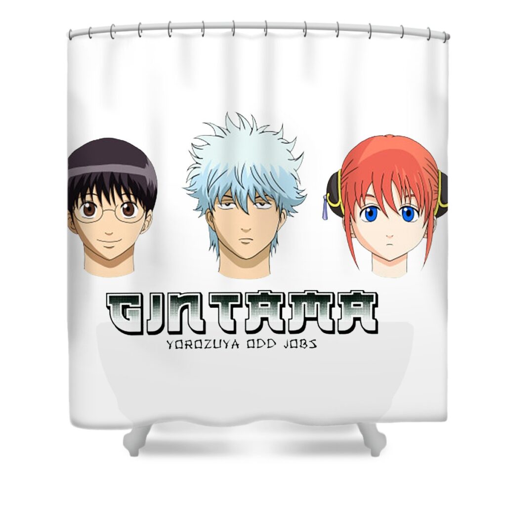 gintama heads hilda andriani transparent - Anime Shower Curtains