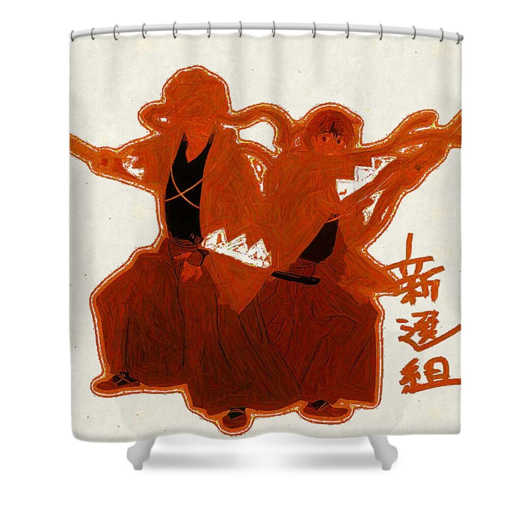gintama lora battle - Anime Shower Curtains