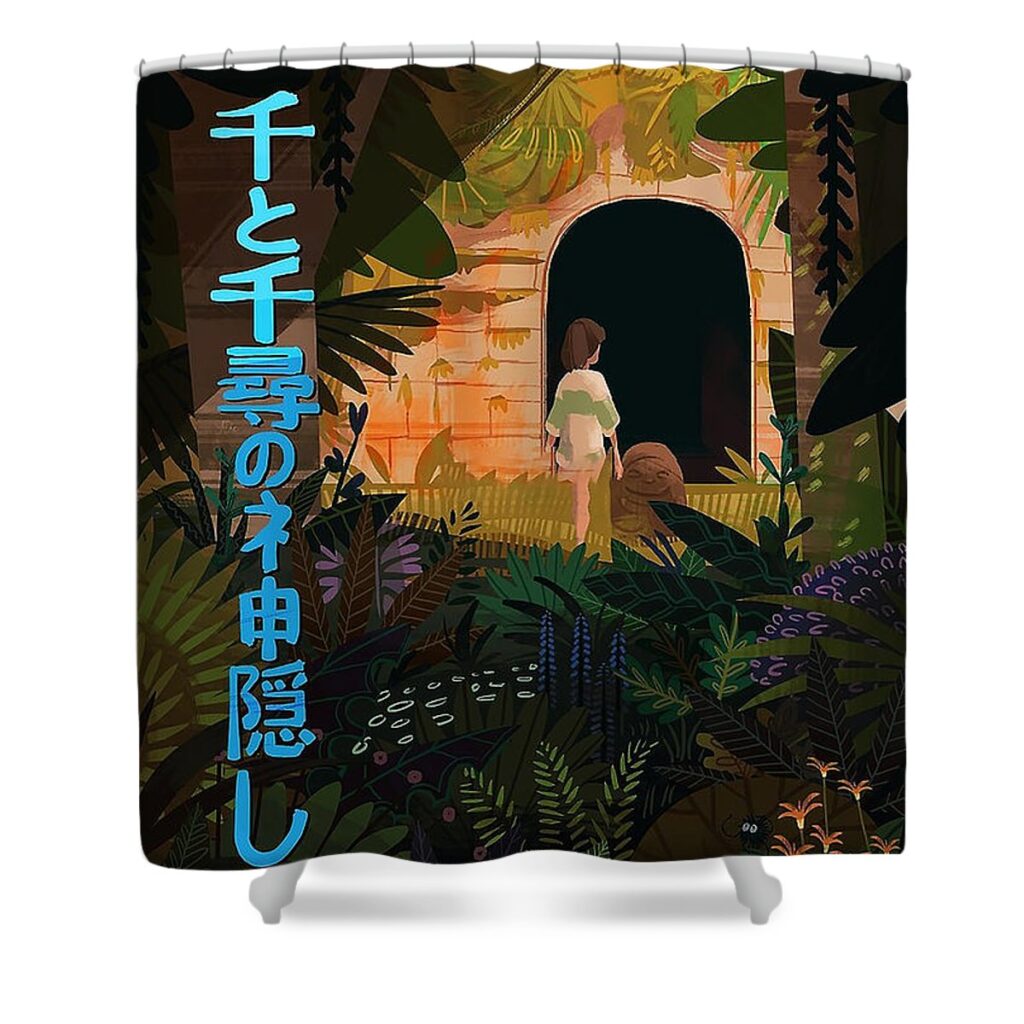 girl lina flameheart - Anime Shower Curtains