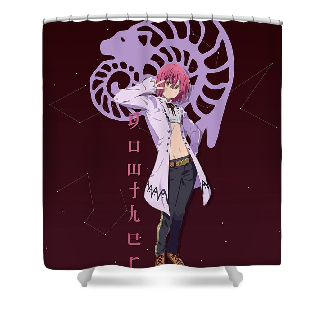 gowther goat sin seven deadly sins kitaru normin - Anime Shower Curtains